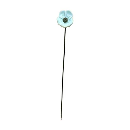Flower Bird Feeder with Stake, Resin Garden Water Station, Outdoor Bird Bath for Yard, Hanging Floral Ornament