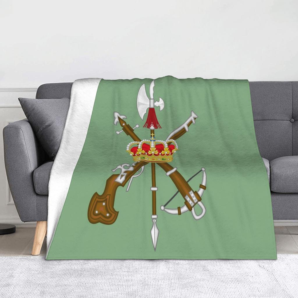 Spain Flag Blankets   Flannel Throw Blanket Bedding Couch Printed Lightweight Bedsprea