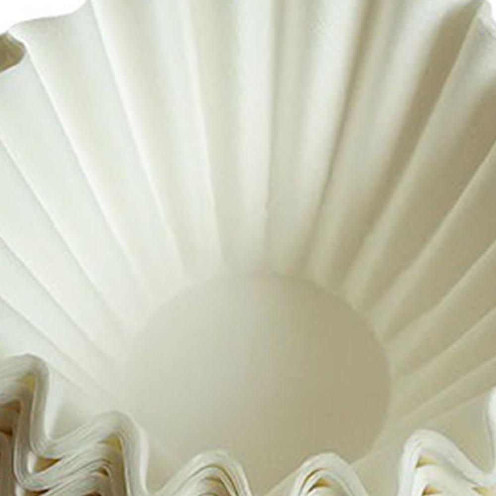 100 Pcs Durable 185mm Coffee Filter Paper Round Shape Flat Bottom Basket Coffee Filters Drip Coffee Filter Dripper Pour Over