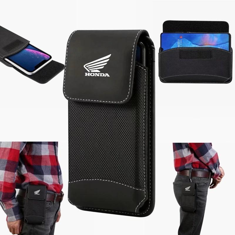 For Honda Universal Mobile Phone Waist Bag For iPhone Holster Oxford Cloth Mobile Phone Pouch Belt Clip Cover Car Key Cover LK6 