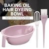 3PCS Anti-slip Multi-Color Mixing Bowl Brush DIY Hair Coloring Kit  Stylists