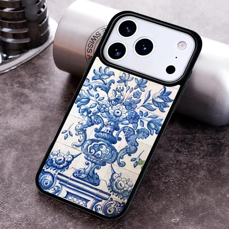 Blue And White Porcelain soft Phone Case For iPhone 17 16 15 14 13 12 11 Pro Max Plus 17Air Soft Silicone Cover
