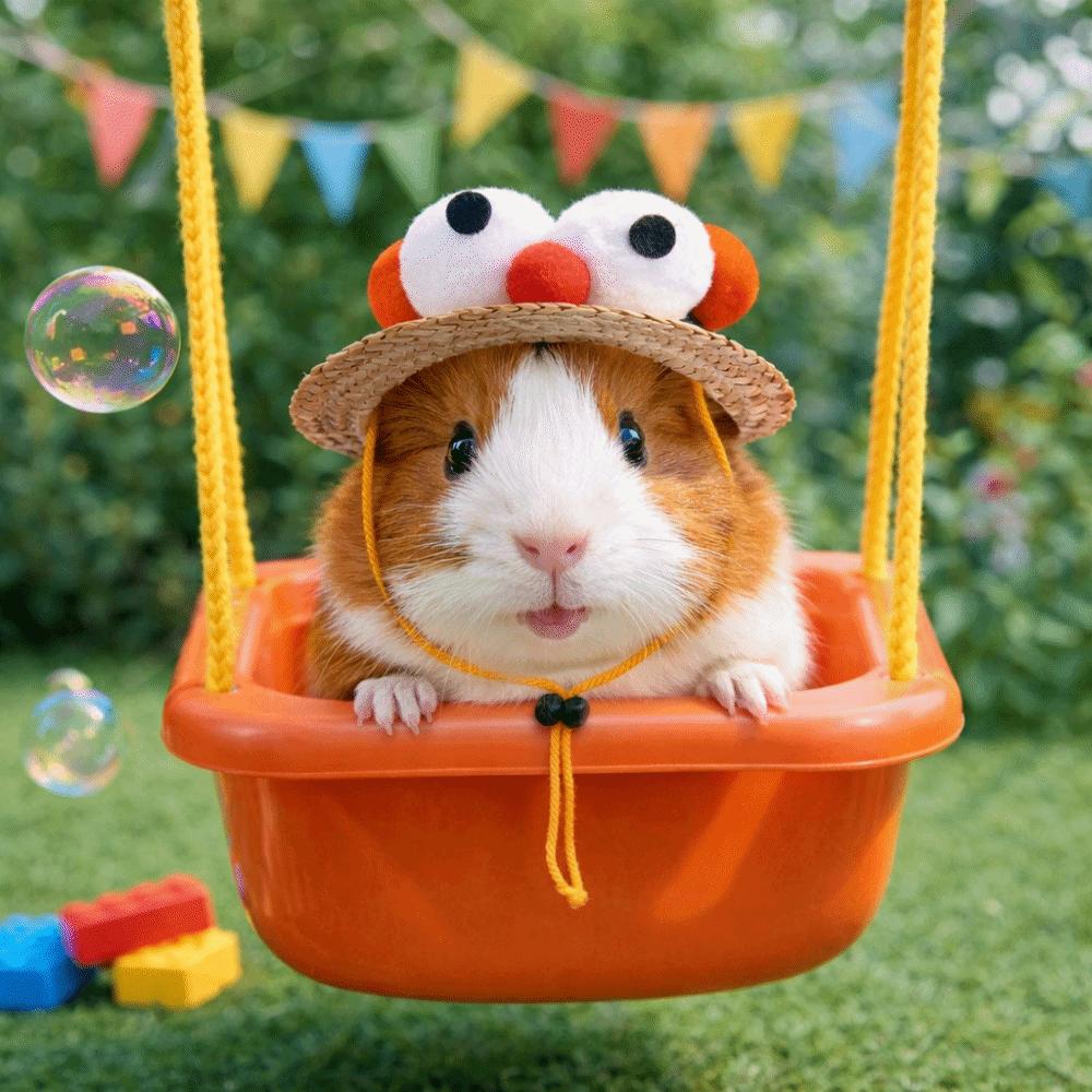 Adjustable Fisherman Hat Elastic Strap Decorative Rabbit Cap Funny Small Pets Hat  Photo Props