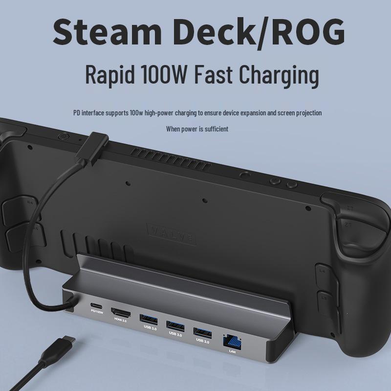 Type-C Docking Station for Steam Deck/ROG/Switch Console