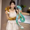 Creative Simulation Big Snake Doll Plush Toy Green Snake Zodiac Snake Long Snake Doll Tricky Prop Doll
