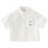 DAVE & BELLA Boy's White Short Sleeve Cotton Shirt