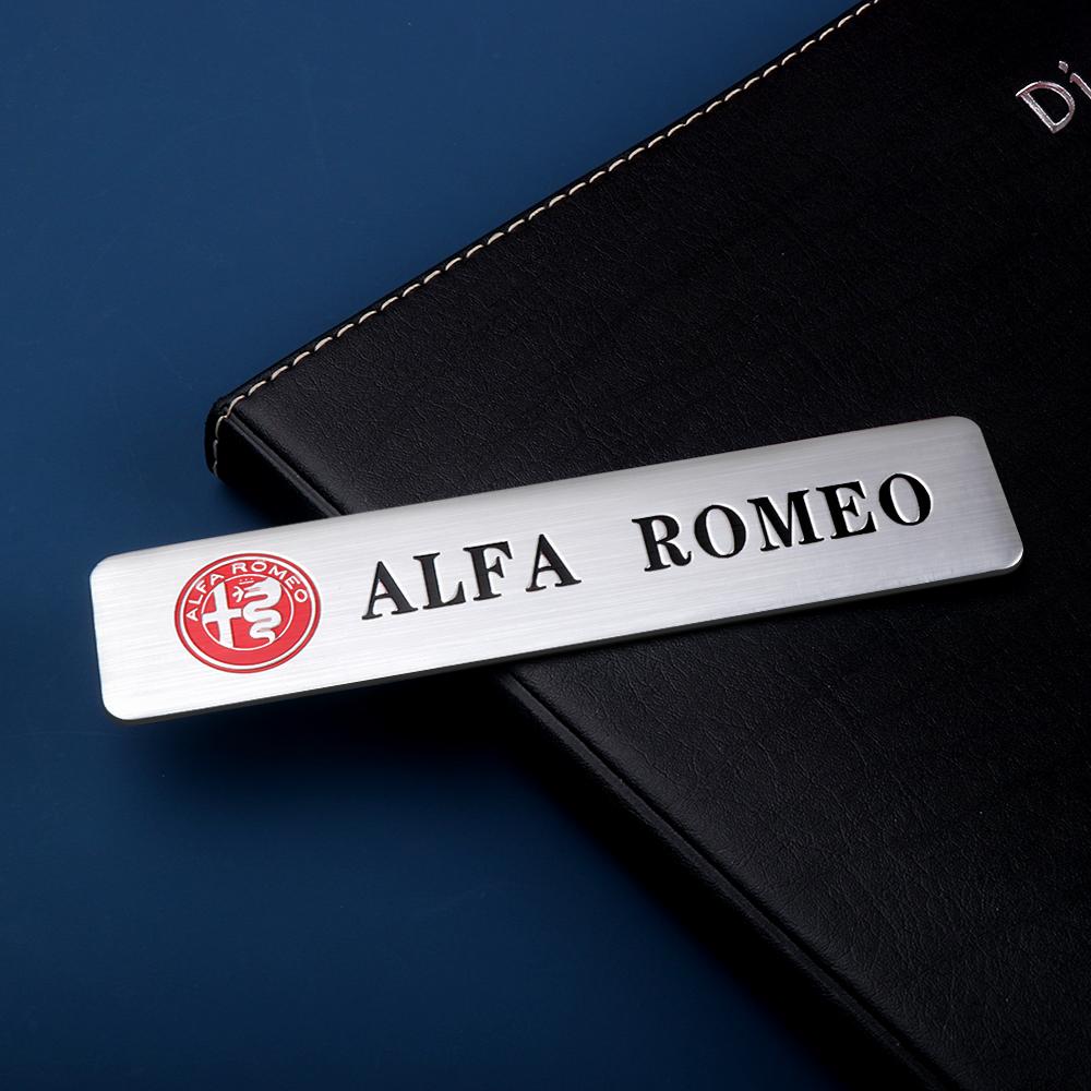 Car Styling 3D Aluminum Logo Stickers Emblem Badge Decals Decoration For Alfa Romeo Giulia Stelvio MiTo Giulietta Tonale Disco zl1