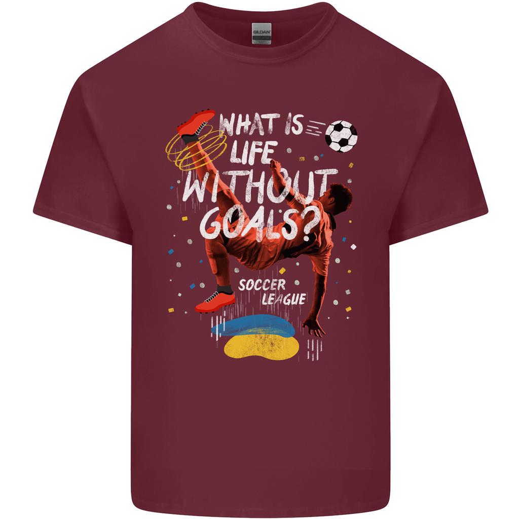 Life Without Goal Football Quote Funny Unisexs Light Cotton TShirt