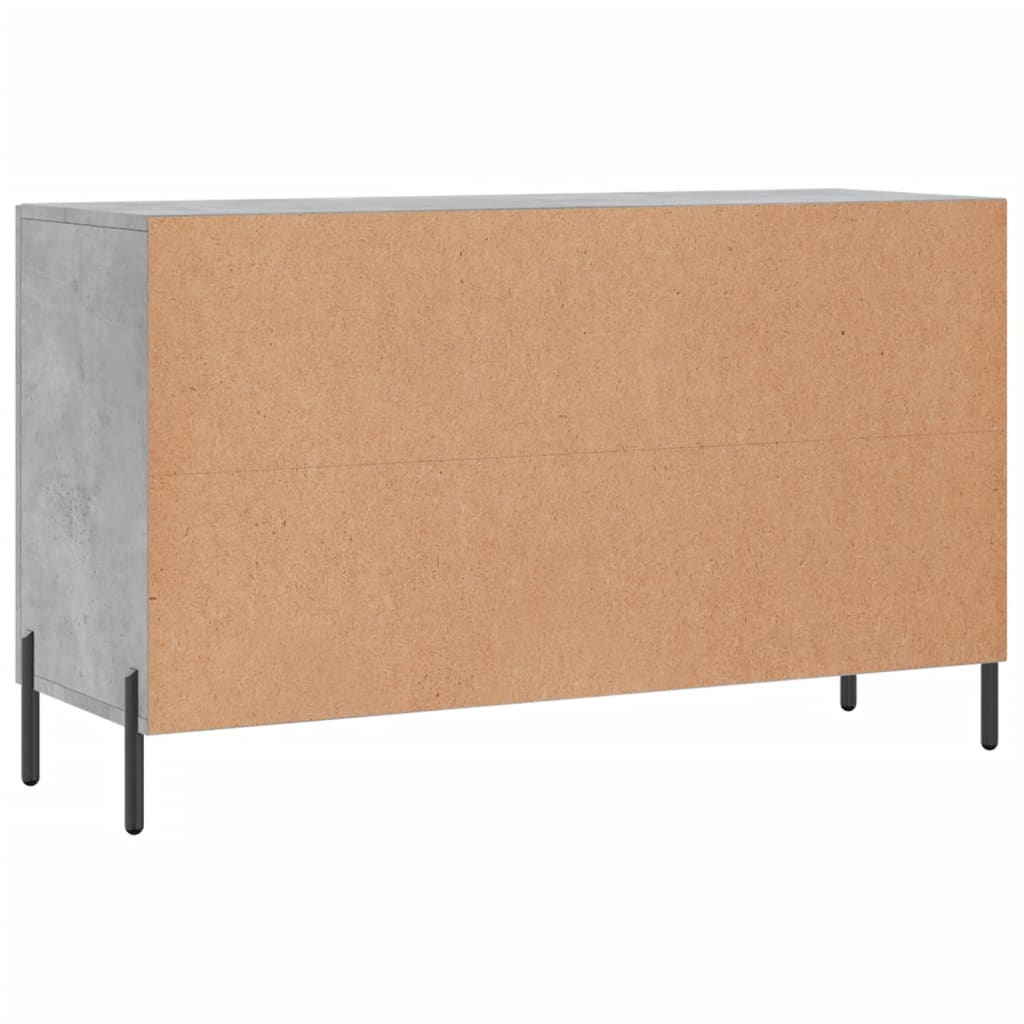 Vidaxl Komoda, Szarość Betonu, 100X36X60 Cm, Materiał Drewnopochodny