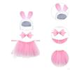 3 Pieces Cute Costume Bunny Cosplay Ears Accessory Outfits Fancy Dress Up for Festival