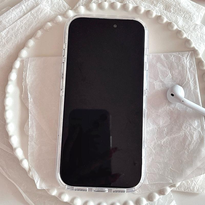 Custodia per Telefono Magnetica Circolare a Pois Rosa alla Moda per iPhone 17 Pro Max 16 15 14 13 Cover Posteriore Antiurto IMD per Magsafe