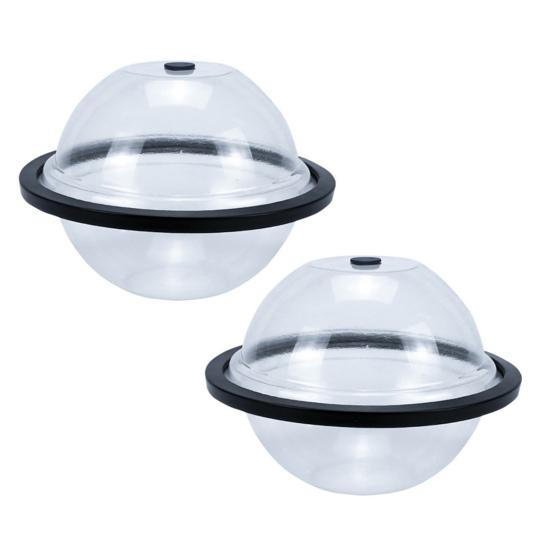 2Pcs Giant Ice Cube Molds 5lb Extra Large Silicone Sphere Ice Molds BPA-Free Ice Cube Molds Reusable Ice Ball Maker for Ice Baths