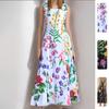 Nuovi abiti da donna primavera 2026, vestiti europei e americani, gonna a fascia stampata senza schiena alla moda e sexy
