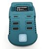 Portable Home Inverter Adapter for Makita 18V Lithium Batteries Power Bank Supports Type-C Input and Output for Outdoor Camping
