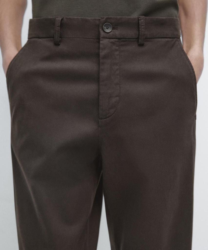 Masimodutti Cotton Blend Jogger Fit Pants