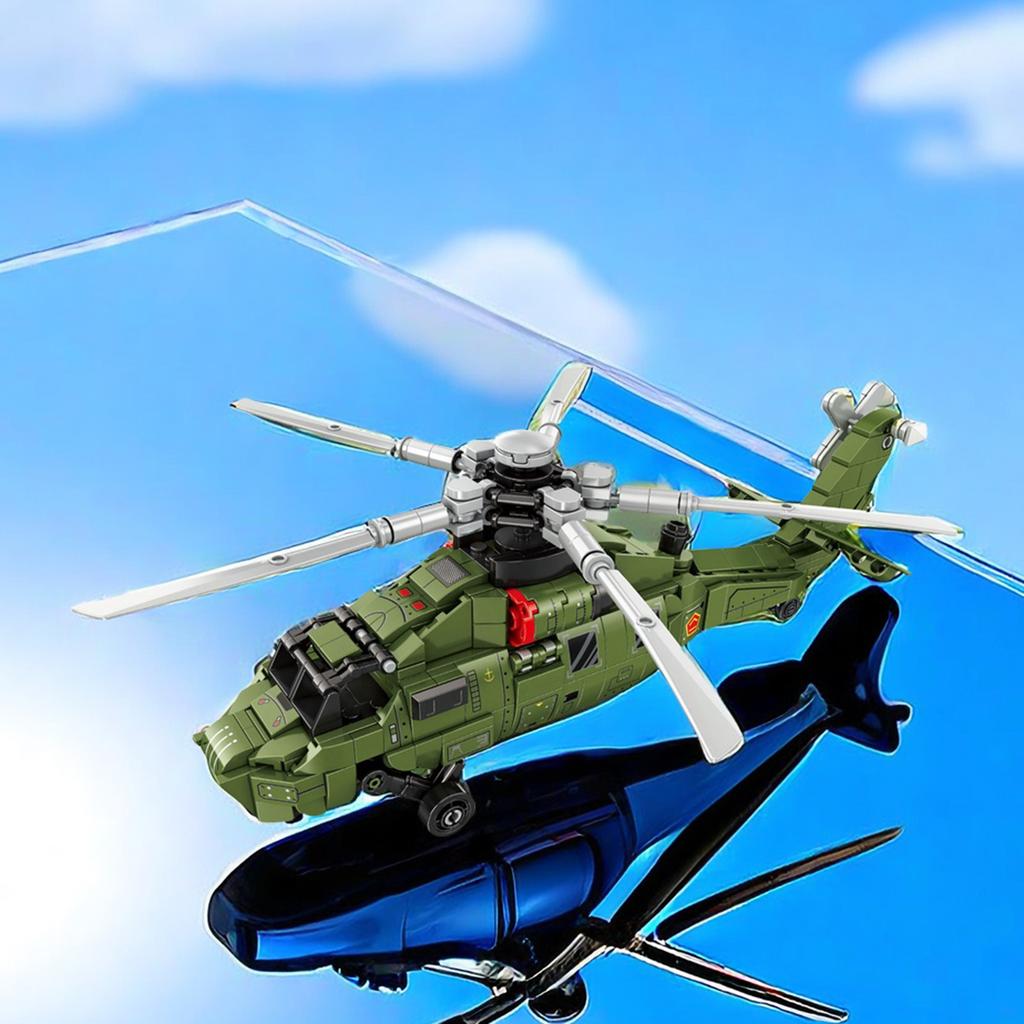 478 Teile Helikopter Bausteine Spielzeug Technologie Montage Modell Steine Lernspielzeug Schreibtisch Dekoration Geschenke