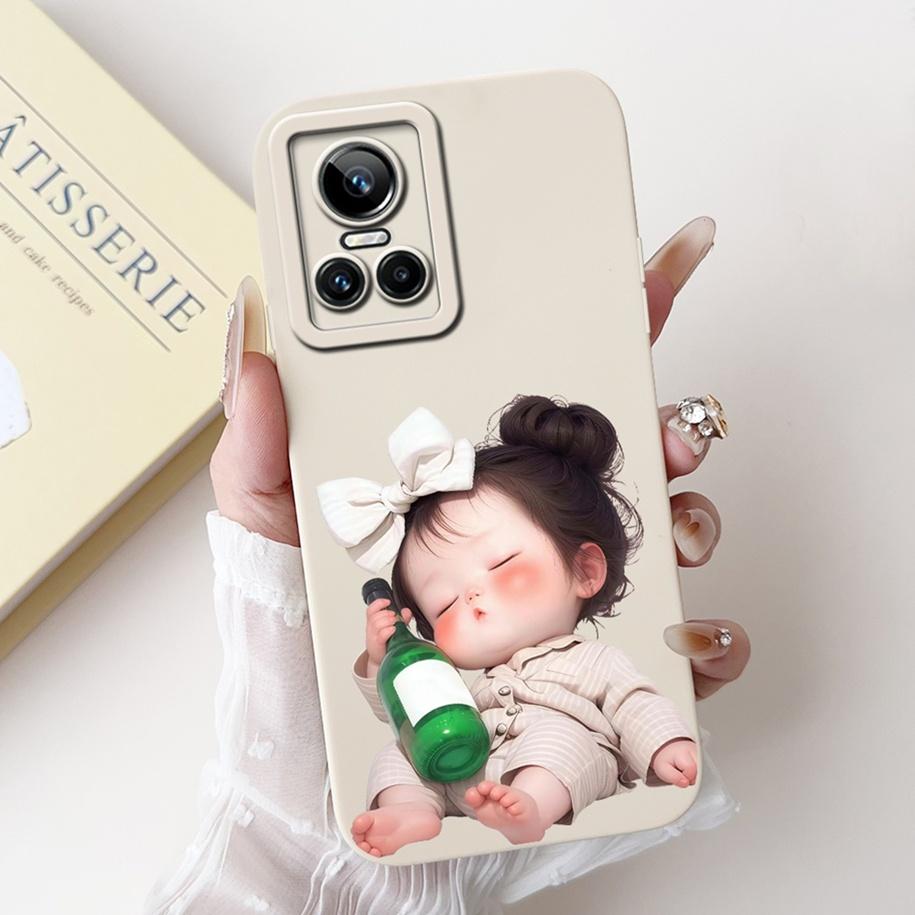 For Realme GT Neo 3 5G Case New Fashion Flower Shockproof Silicone Soft TPU Matte Cover For Realme GT Neo3 80W GTNeo3 Phone Bags