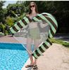 U-Shape Inflatable Pool Float Bed Hammock Mesh Striped for Child Adult PVC