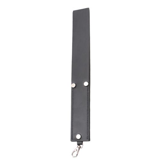 Faux Leather Paddle Rivet Fixation Auditory Stimulation Toy 11 Inches Role Play Cosplay Accessories for Couples