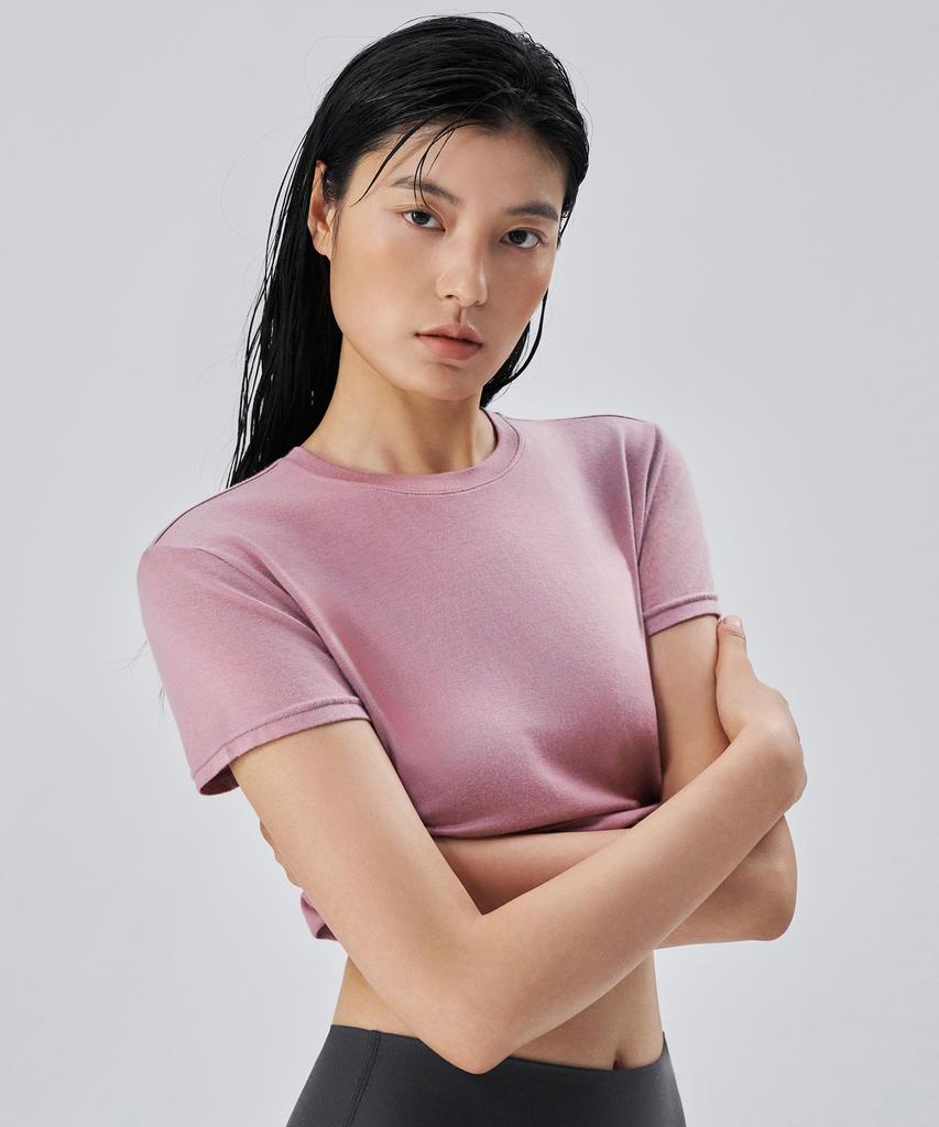 CITYBREEZE ACTIVE Active Airy Short Sleeve T-Shirt_Dusty Pink
