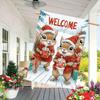 Welcome Winter Squirrel & Hot Cocoa - Double-Sided  Garden Flag, Durable Polyester, Perfect for Outdoor Yard and Lawn Decor