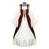 Medieval Corseted Skirt, European and American Retro Skirt, European Medieval Classical Women's Dress, Commoner Performance Costume