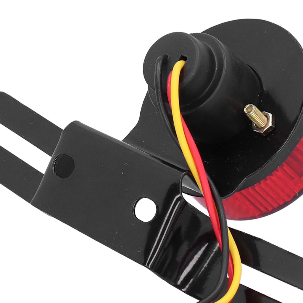 DC12V Motorcycle Taillight Brake Lamp with License Plate Bracket Universal Fit for Honda