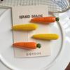 Funny Realistic Food Vegetable Barrettes Novelty Shape Hair Pins 2Pcs Random Styles Cute Hair Accessories for Party Favors