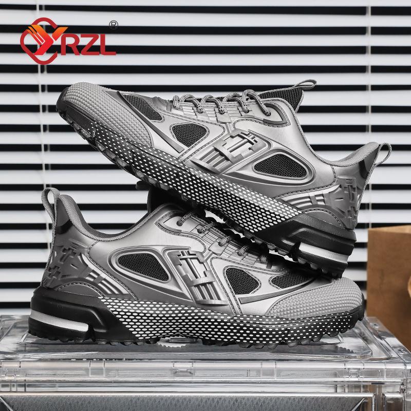 Men Summer Sports Sneakers Breathable Comfortable NonSlip YRZL Mens Shoes Walking Running Non Slip Male Sport Man