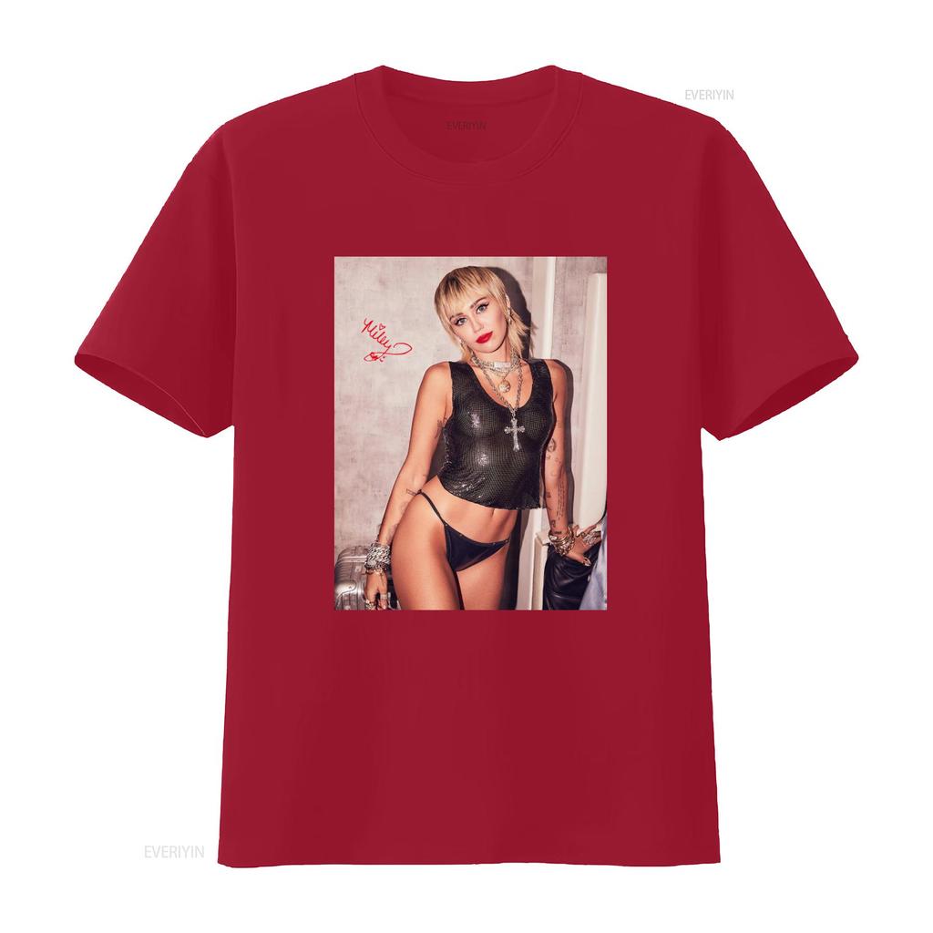 Hot Miley Cyrus Hannah Montana Black T Shirt New Rare All Size THAEB1418 vintage Washed Slightly streetwear graphic Unisex
