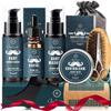 Coffret De Barbe- Oukzon 10 En 1 Kit Soins Barbe Pour Hommes Professionnel