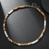 Bohemian Turquoise Coconut Shell Beaded Men's Layered Necklace