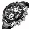 MEGIR Brand Fashion Sport Watch for Men 47MM Big Dial Clock Waterproof Casual Quartz Wristwatch Leather Strap Chronograph 2020