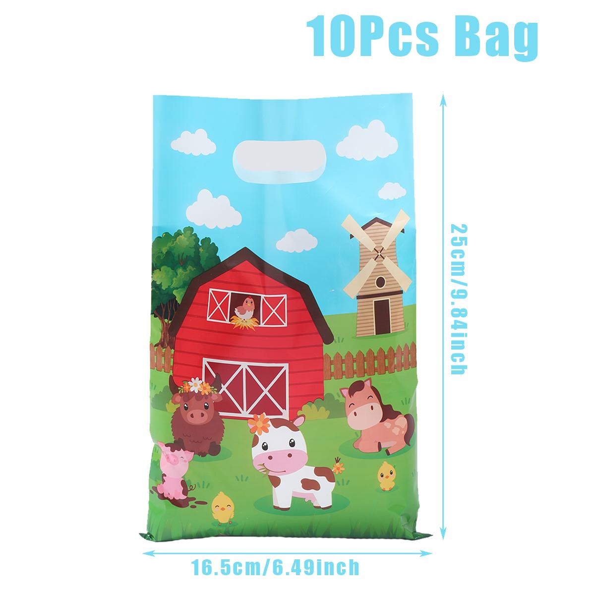 

Farm Cow Candy Bags Farm Theme Birthday Party Decoration Kids Girl Farmland Animal Wedding Birthday Party Supplies Baby Shower 10pcs