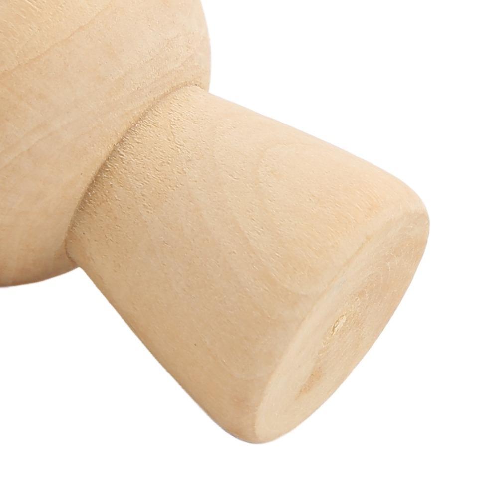 10pcs Wear Resistant Wooden Mushroom Ornaments Wooden Mushroom Figurines DIY Arts Crafts Projects