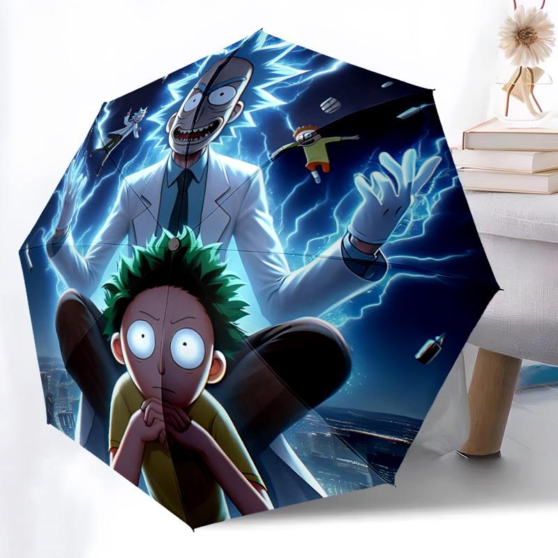 

1pc Rick and Morty Automatic Open/Close Umbrella, Christmas Gift for Men Women, Daily Travel Outdoor Use yy251101173