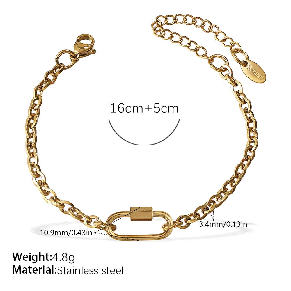 Japan And South Korea Fashion Niche Bracelet Necklace Women'S Personality Design Versatile Jewelry Does Not Fade Popular Trend