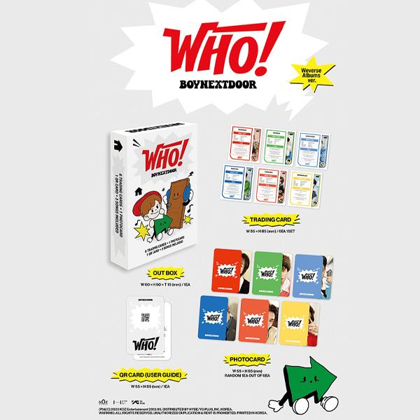 BOYNEXTDOOR 1. singl 'WHO!' (Weverse Alba ver.)