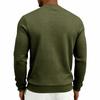 Men's Color Long Sleeve Sweatshirt, Neck, Loose Fit, Plaid Pattern Casual Pullover