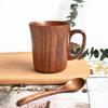 Home Wooden Coffee Mug Cup With Handle Tea For Drinking Office Espresso