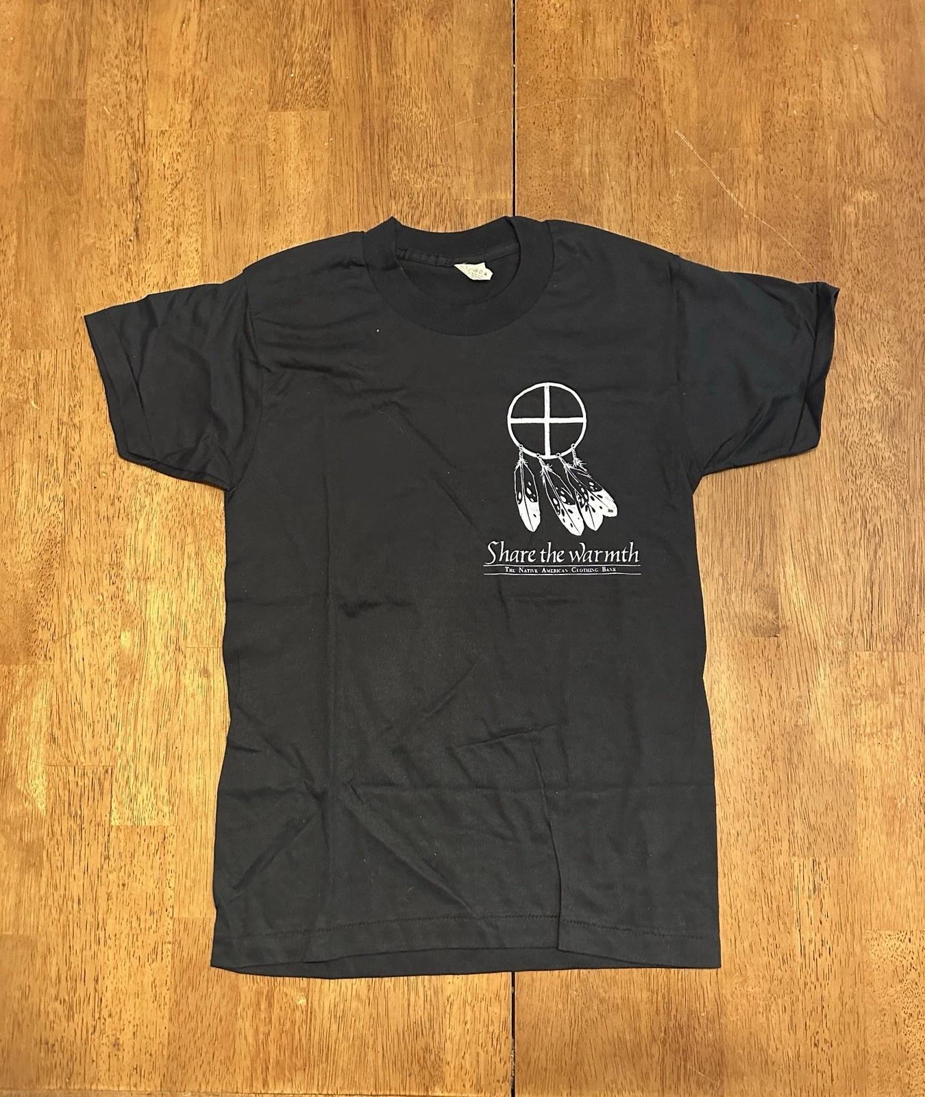 Vintage 80s Youth Native Amerian White Eagle T Shirt Fits YM Dreamcatcher S