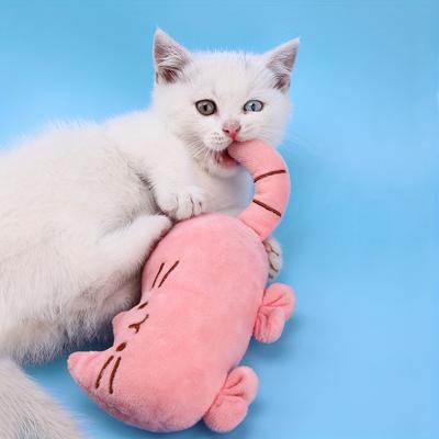 Soft and Durable Cartoon Cat Plush Toy for Pet Playtime and Interaction