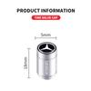 4PCS Bouchons de Valve de Pneu en Métal Couvercles de Tiges d'Air pour Pneu de Voiture Pour Mercedes Benz AMG A B C E S CLA GLA GLB GLC W203 W212 W177 W167 W117