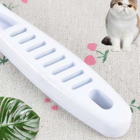 Pettine per animali domestici in acciaio inossidabile a doppia fila, design per toelettatura di animali domestici, spazzola per la caduta di peli corti e lunghi per cani e gatti