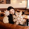 2042Cm Cartoon Christmas Snowflake Plush Toy Pillow Classic Soft Winter Snow Plush Toy Home Decor Christmas Gift For Children