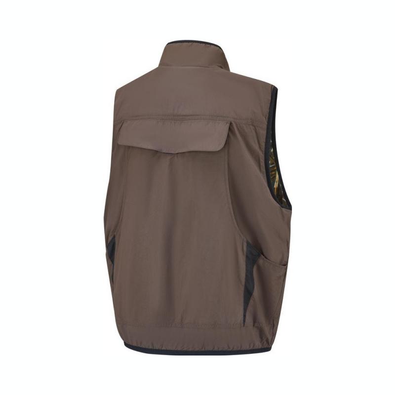 Timberland Reversible Utility Sports Vest With Brand Logo Unisex Vests Camel A6X5A-243