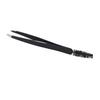 2PCS Eyebrow Tweezer Black Stainless Steel Ergonomic Design Eyelash Grafting Tweezer for Makeup