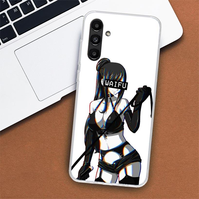 Pouzdro na telefon Sugoi Senpai Anime Waifu Sexy Girl pro Samsung Galaxy A55 A54 A53 A52 A15 A14 A13 A12 A35 A34 A33 A32 A25 A24 A23 A22