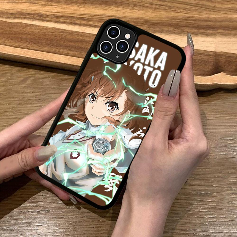 Anime M-Misaka Mikoto Cute Phone Case Silicone PC+TPU For For IPhone 11 12 13 14 15 16 Plus Pro Max Cover