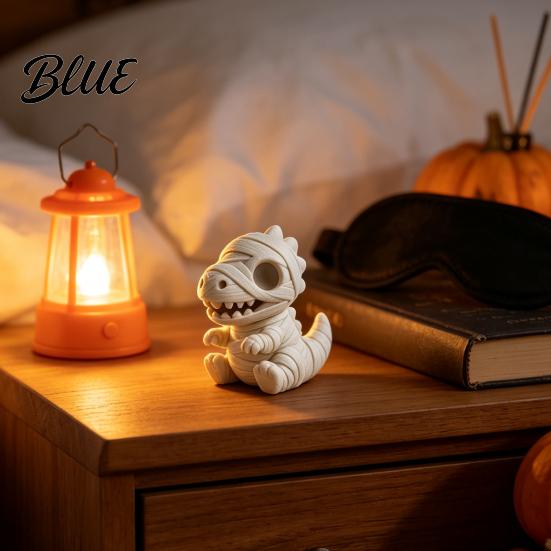 Collectible Pet Figures Miniature Mummy Animal Figurine 3D Printed Pig Chicken Dino Duck Cute Ornaments Cat Statue Spooky Desk Decor Decompression